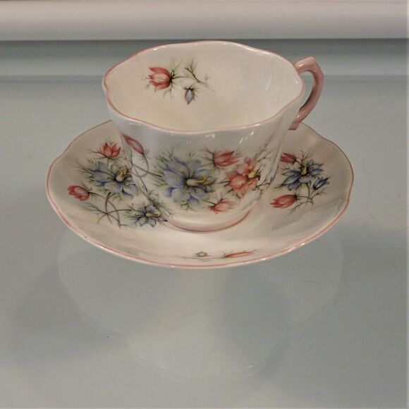 Vintage Rosina Wild Flowers Tea Cup & Saucer Fine Bone China England - Picture 4 of 10